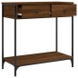 vidaXL Tavolino Consolle Rovere Marrone 75x34,5x75cm Legno Multistrato vidaXL Tavolino Consolle Rovere Marrone 75x34,5x75cm Legno Multistrato