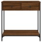 vidaXL Tavolino Consolle Rovere Marrone 75x34,5x75cm Legno Multistrato vidaXL Tavolino Consolle Rovere Marrone 75x34,5x75cm Legno Multistrato