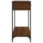 vidaXL Tavolino Consolle Rovere Marrone 75x34,5x75cm Legno Multistrato vidaXL Tavolino Consolle Rovere Marrone 75x34,5x75cm Legno Multistrato