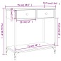 vidaXL Tavolino Consolle Rovere Marrone 75x34,5x75cm Legno Multistrato vidaXL Tavolino Consolle Rovere Marrone 75x34,5x75cm Legno Multistrato