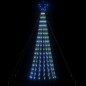 vidaXL Illuminazione Albero di Natale a Cono 275LED Blu 180cm vidaXL Illuminazione Albero di Natale a Cono 275LED Blu 180cm
