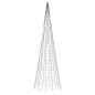vidaXL Luce Albero di Natale su Pennone 1534LED Bianco Caldo 500cm vidaXL Luce Albero di Natale su Pennone 1534LED Bianco Caldo 500cm