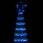 vidaXL Illuminazione Albero di Natale a Cono 688LED Blu 300cm vidaXL Illuminazione Albero di Natale a Cono 688LED Blu 300cm