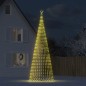 vidaXL Illuminazione Albero Natale a Cono 1544LED Bianco Caldo 500cm vidaXL Illuminazione Albero Natale a Cono 1544LED Bianco Caldo 500cm