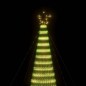 vidaXL Illuminazione Albero Natale a Cono 1544LED Bianco Caldo 500cm vidaXL Illuminazione Albero Natale a Cono 1544LED Bianco Caldo 500cm