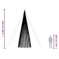 vidaXL Illuminazione Albero Natale a Cono 1544LED Bianco Caldo 500cm vidaXL Illuminazione Albero Natale a Cono 1544LED Bianco Caldo 500cm