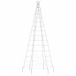 vidaXL Luce Albero di Natale su Pennone 200LED Bianco Freddo 180cm vidaXL Luce Albero di Natale su Pennone 200LED Bianco Freddo 180cm