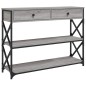 vidaXL Tavolo Consolle Grigio Sonoma 100x28x75 cm in Legno Multistrato vidaXL Tavolo Consolle Grigio Sonoma 100x28x75 cm in Legno Multistrato