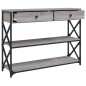 vidaXL Tavolo Consolle Grigio Sonoma 100x28x75 cm in Legno Multistrato vidaXL Tavolo Consolle Grigio Sonoma 100x28x75 cm in Legno Multistrato