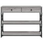 vidaXL Tavolo Consolle Grigio Sonoma 100x28x75 cm in Legno Multistrato vidaXL Tavolo Consolle Grigio Sonoma 100x28x75 cm in Legno Multistrato
