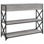 vidaXL Tavolo Consolle Grigio Sonoma 100x28x75 cm in Legno Multistrato vidaXL Tavolo Consolle Grigio Sonoma 100x28x75 cm in Legno Multistrato