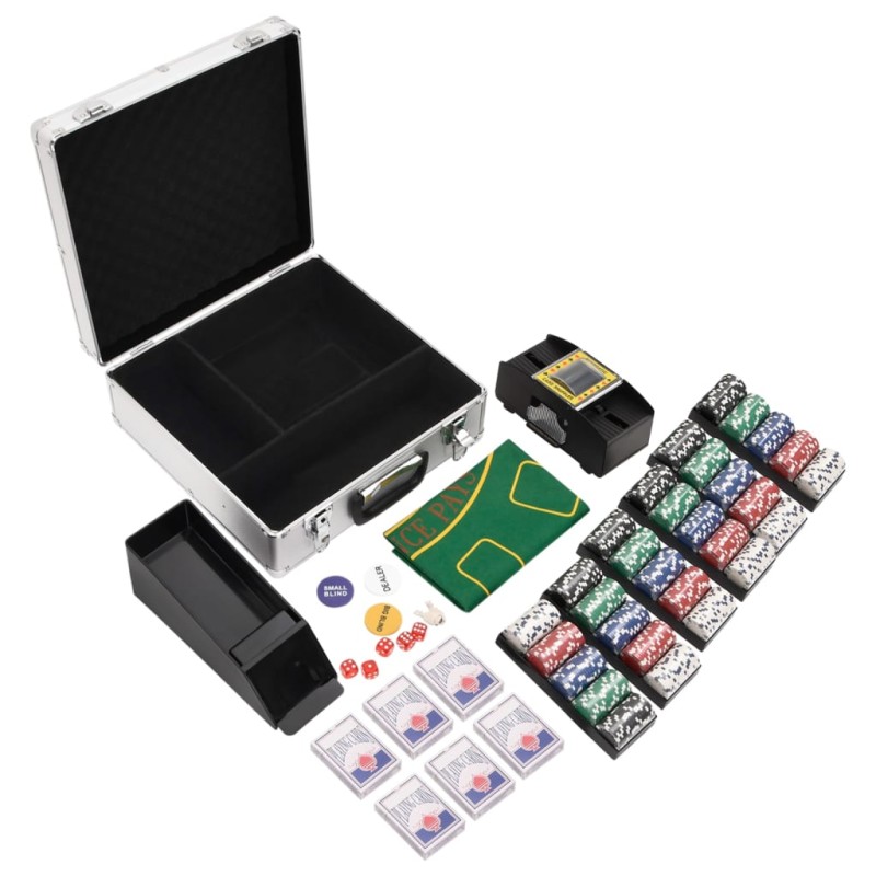 vidaXL Set di Fiches da Poker 600 pz 11,5 g vidaXL Set di Fiches da Poker 600 pz 11,5 g