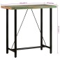 vidaXL Tavolino da Bar 110x55x107cm Legno Massello di Recupero e Ferro