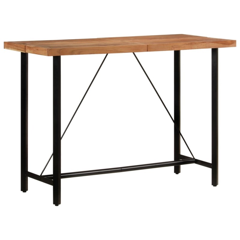 vidaXL Tavolino da Bar 150x70x107 cm Legno Massello di Acacia e Ferro vidaXL Tavolino da Bar 150x70x107 cm Legno Massello di Acacia e Ferro