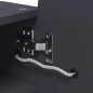 vidaXL Armadietto Bagno con Specchio e LED ad Arco Grigio 42x13x70 cm vidaXL Armadietto Bagno con Specchio e LED ad Arco Grigio 42x13x70 cm
