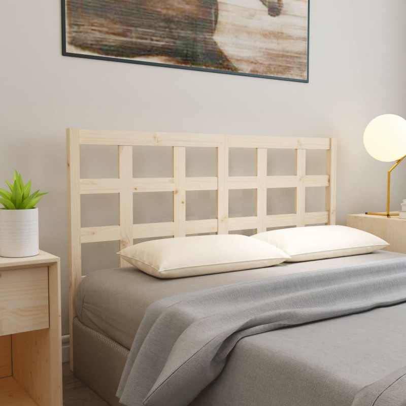 Testiera per Letto 145,5x4x100 cm in Legno Massello di Pino Testiera per Letto 145,5x4x100 cm in Legno Massello di Pino