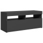 vidaXL Mobile Porta TV con Luci LED Nero 90x35x40 cm vidaXL Mobile Porta TV con Luci LED Nero 90x35x40 cm