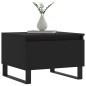 vidaXL Tavolini da Salotto 2pz Neri 50x46x35 cm in Legno Multistrato