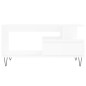 vidaXL Tavolino da Salotto Bianco 90x49x45 cm in Legno Multistrato