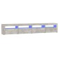 vidaXL Mobile Porta TV con Luci LED Grigio Cemento 240x35x40 cm vidaXL Mobile Porta TV con Luci LED Grigio Cemento 240x35x40 cm