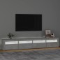 vidaXL Mobile Porta TV con Luci LED Grigio Cemento 240x35x40 cm vidaXL Mobile Porta TV con Luci LED Grigio Cemento 240x35x40 cm
