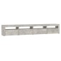 vidaXL Mobile Porta TV con Luci LED Grigio Cemento 240x35x40 cm vidaXL Mobile Porta TV con Luci LED Grigio Cemento 240x35x40 cm
