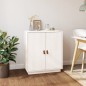 Credenza Bianca 65,5x40x75 cm in Legno Massello di Pino Credenza Bianca 65,5x40x75 cm in Legno Massello di Pino