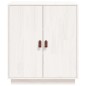 Credenza Bianca 65,5x40x75 cm in Legno Massello di Pino Credenza Bianca 65,5x40x75 cm in Legno Massello di Pino