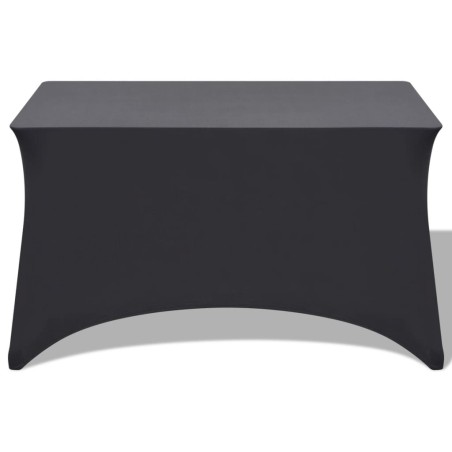 vidaXL Fodere Elasticizzate per Tavolo 2 pz 243x76x74 cm Antracite