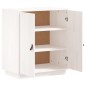 Credenza Bianca 65,5x40x75 cm in Legno Massello di Pino Credenza Bianca 65,5x40x75 cm in Legno Massello di Pino