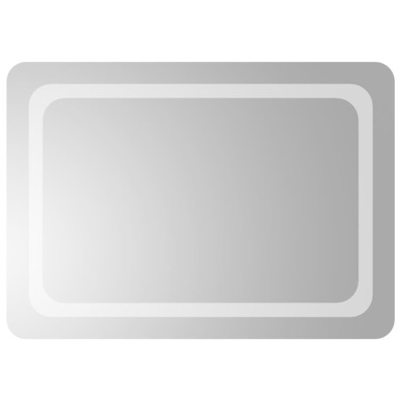 vidaXL Specchio da Bagno con Luci LED 50x70 cm