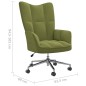 vidaXL Poltrona Relax Verde Chiaro in Velluto vidaXL Poltrona Relax Verde Chiaro in Velluto