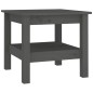 Tavolino da Salotto Grigio 45x45x40 cm Legno Massello di Pino Tavolino da Salotto Grigio 45x45x40 cm Legno Massello di Pino