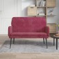 Panca Rosso Vino 108x79x79 cm in Velluto Panca Rosso Vino 108x79x79 cm in Velluto