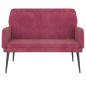 Panca Rosso Vino 108x79x79 cm in Velluto Panca Rosso Vino 108x79x79 cm in Velluto