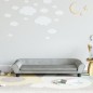vidaXL Divano per Bambini Grigio Chiaro 100x50x26 cm in Velluto