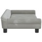 vidaXL Divano per Bambini Grigio Chiaro 100x50x26 cm in Velluto