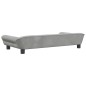 vidaXL Divano per Bambini Grigio Chiaro 100x50x26 cm in Velluto