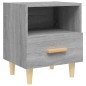vidaXL Comodino Grigio Sonoma 40x35x47 cm vidaXL Comodino Grigio Sonoma 40x35x47 cm
