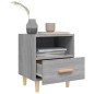 vidaXL Comodino Grigio Sonoma 40x35x47 cm vidaXL Comodino Grigio Sonoma 40x35x47 cm