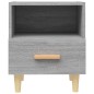 vidaXL Comodino Grigio Sonoma 40x35x47 cm vidaXL Comodino Grigio Sonoma 40x35x47 cm