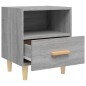 vidaXL Comodino Grigio Sonoma 40x35x47 cm vidaXL Comodino Grigio Sonoma 40x35x47 cm