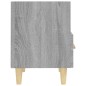 vidaXL Comodino Grigio Sonoma 40x35x47 cm vidaXL Comodino Grigio Sonoma 40x35x47 cm