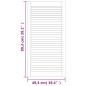 vidaXL Ante con Design a Lamelle 2 pz 99,3x49,4 cm in Legno di Pino vidaXL Ante con Design a Lamelle 2 pz 99,3x49,4 cm in Legno di Pino