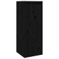 Mobili Porta TV 2 pz Neri in Legno Massello di Pino Mobili Porta TV 2 pz Neri in Legno Massello di Pino