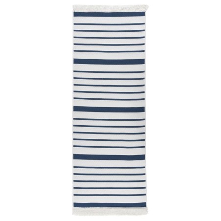Tappeto Blu Marino 100x300 cm in Cotone