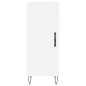 vidaXL Credenza Bianca 34,5x34x180 cm in Legno Multistrato vidaXL Credenza Bianca 34,5x34x180 cm in Legno Multistrato