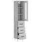 vidaXL Credenza Grigio Sonoma 34,5x34x180 cm in Legno Multistrato vidaXL Credenza Grigio Sonoma 34,5x34x180 cm in Legno Multistrato