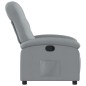vidaXL Poltrona Reclinabile in Tessuto Grigio Chiaro