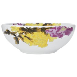 vidaXL Lavabo da Appoggio Multicolore Rotondo Φ41x14 cm Ceramica